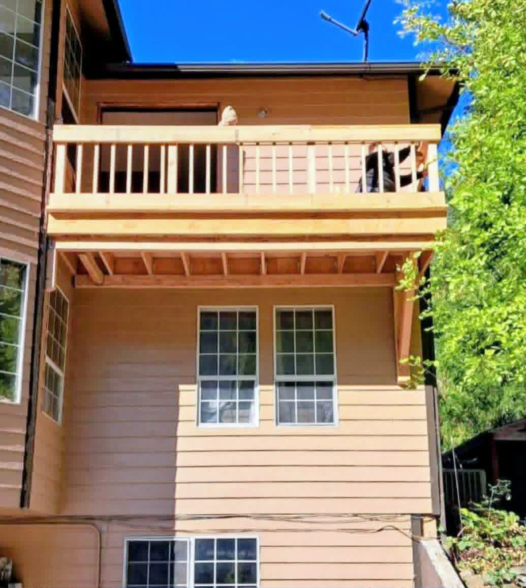 3-Story Deck Build — Full View